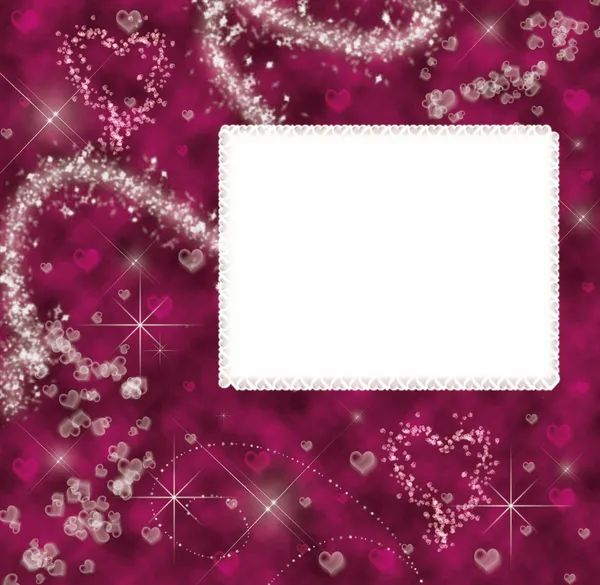 Photo frameworks Heart Be my Valentine — Stock Photo, Image