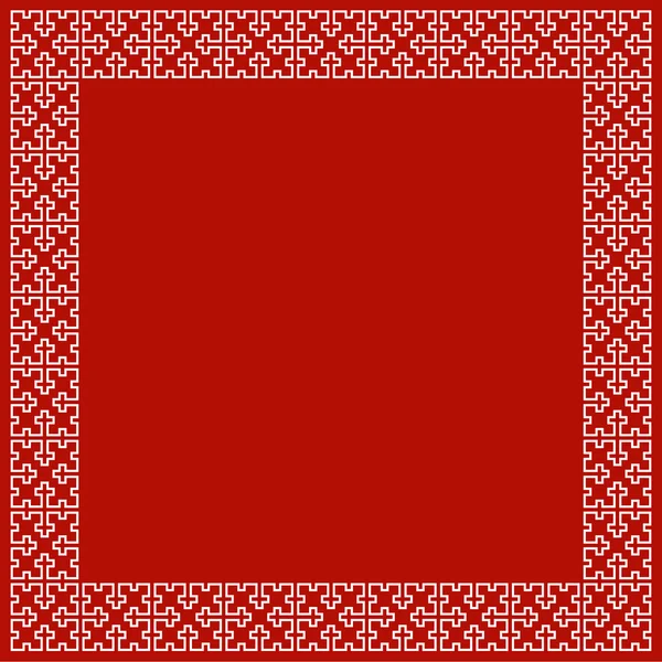 Vektor jul ram med cross mönster — Stock vektor