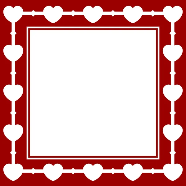 Tarjeta San Valentín con corazones — Archivo Imágenes Vectoriales