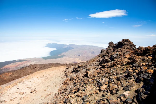 View from peak Teide, Tenerife, Spain — Stock Photo, Image