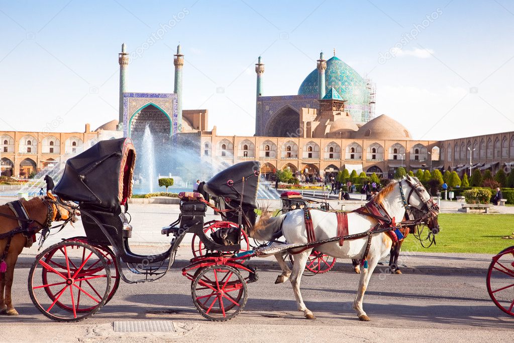 Carriage on Naqsh-i Jahan Square, Isfahan, Iran