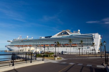 Cruise ship in Bermuda clipart