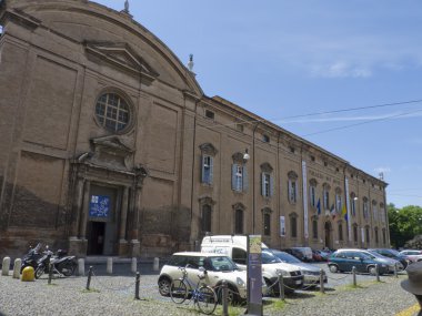 Sant agostino Kilisesi ve estense Galeri, modena, İtalya