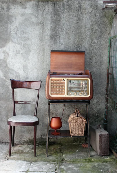 老式收音机 — 图库照片