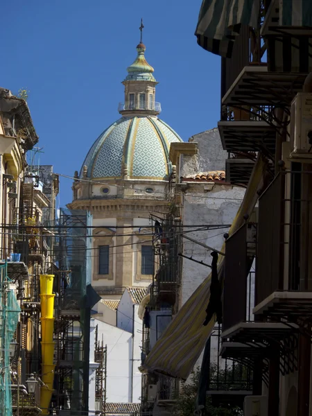 Palermo Barok kubbesi — Stok fotoğraf