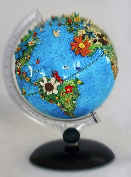 Blommiga globe — Stockfoto