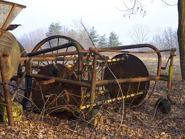 Old Thresher in open field — Stock Photo, Image