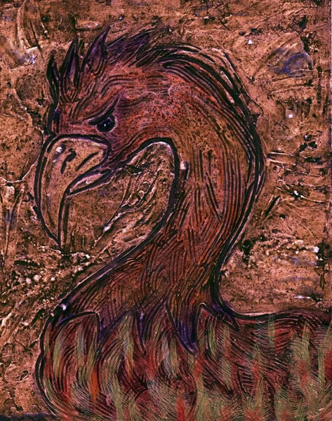 Fire bird — Stock Photo, Image