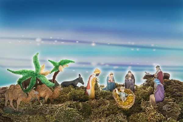 Creche isolated with work path — Stock Photo, Image
