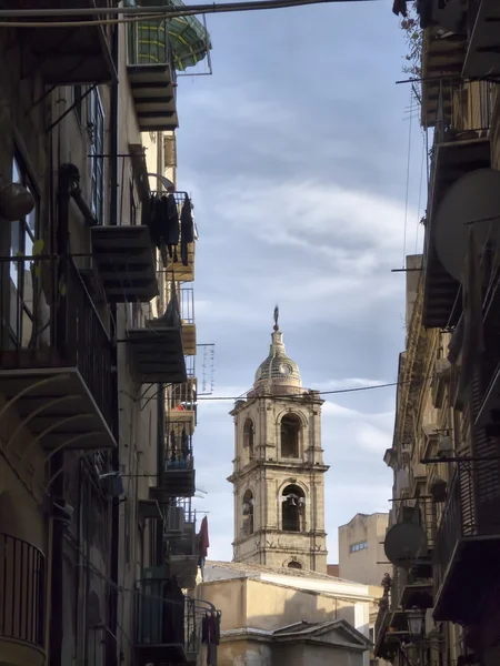 Sicilyalı sokak görünümü — Stok fotoğraf