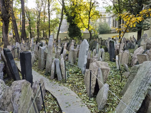 Lápidas en el cementerio judío — Foto de Stock