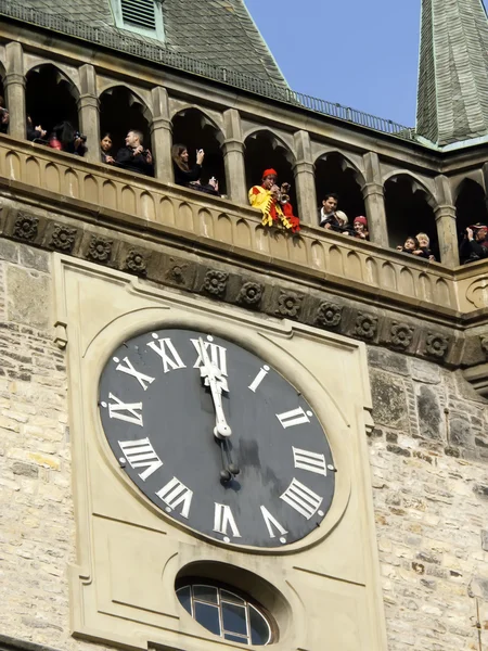 Detalhe do relógio astronômico de Praga — Fotografia de Stock
