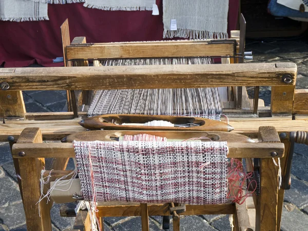 古いウールの織機 — ストック写真