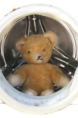 oyuncak ayı çamaşır makinesi