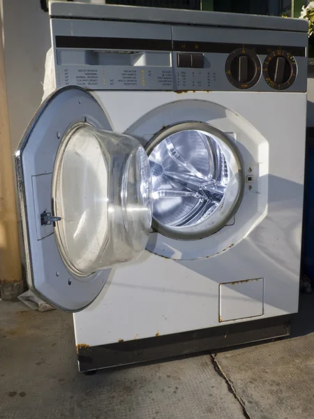 Grunge wasmachine — Stockfoto