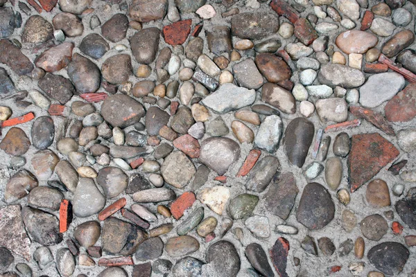 Rivier stenen bestrating — Stockfoto