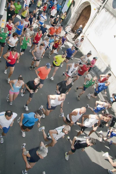 Runners view from above — Stock Photo, Image