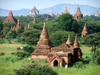Temples in Bagan, Myanmar clipart