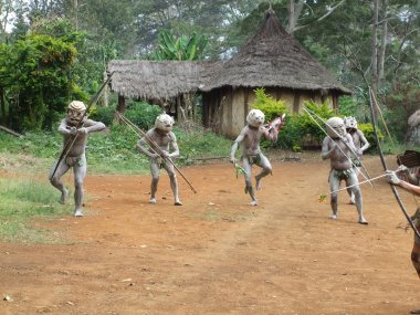 Mudmen Papua clipart