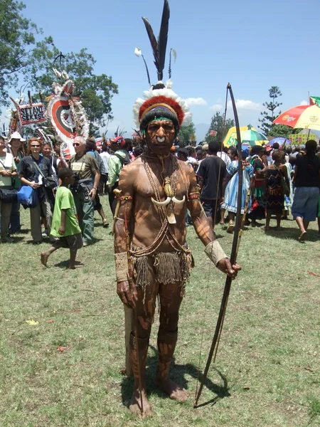 Guerreiro de Papua — Fotografia de Stock