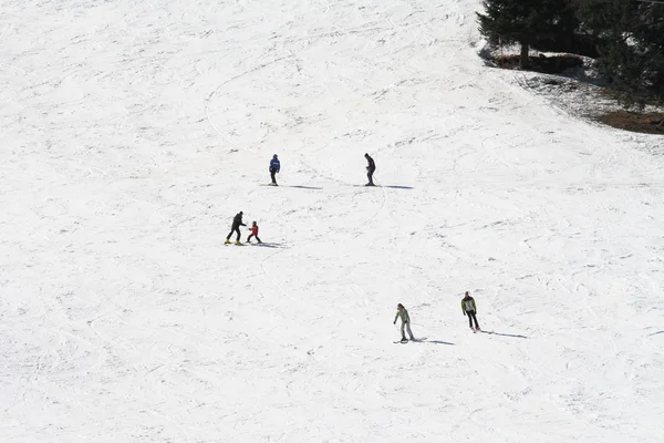 Escola de esqui — Fotografia de Stock