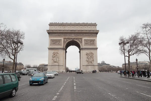 Arc de triomphe, paris, Fransa — Stok fotoğraf