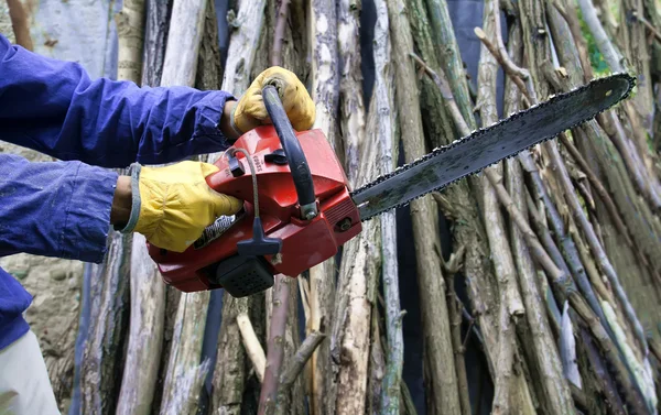 Chainsaw close up — Stock Photo, Image
