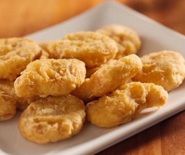 Golden chicken nuggets clipart