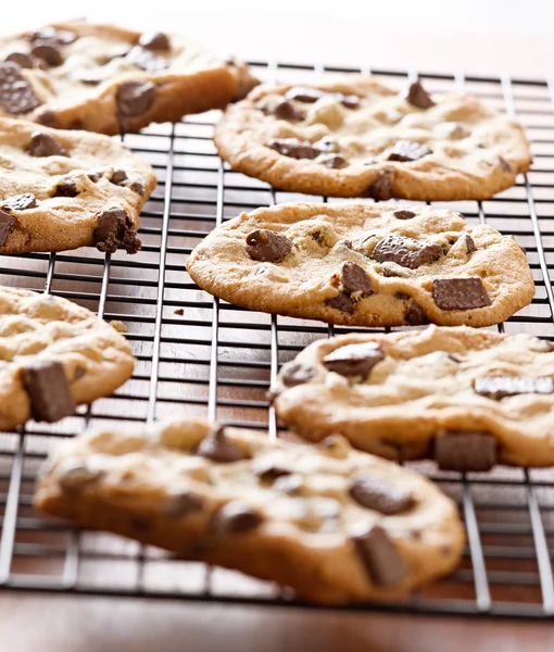 Cookies cooling on cooling rack — Stock Photo, Image