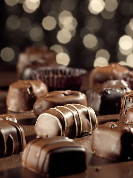 Çeşitli çikolatalar. — Stok fotoğraf