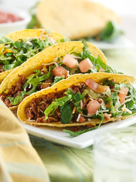 Zbliżenie taco posiłek — Zdjęcie stockowe