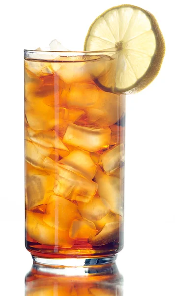 Ledový čaj izolovaných na bílém — Stock fotografie