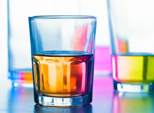 Abstract glasses with liquid — Stock Photo, Image