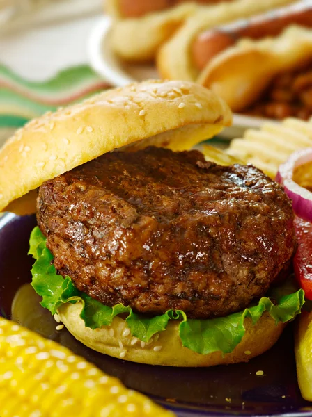Posiłek hamburger — Zdjęcie stockowe