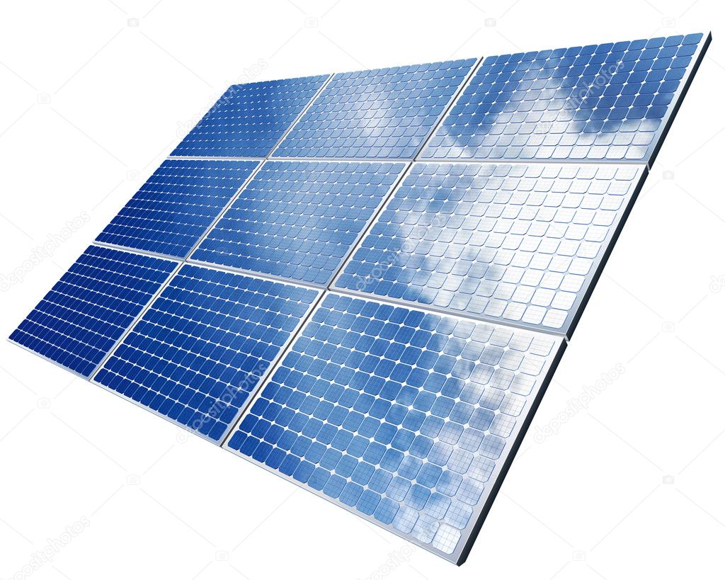 Isolated solar panel