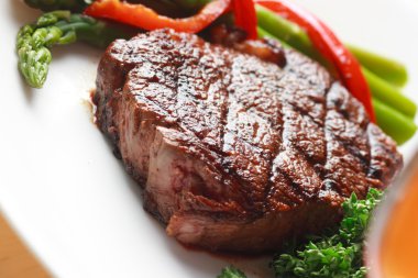 Steak dinner clipart