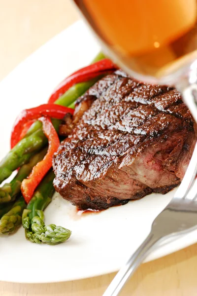 Steak-Dinner — Stockfoto