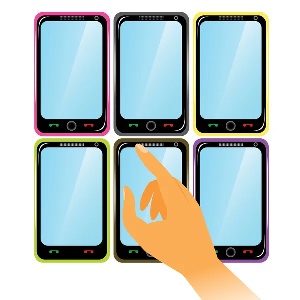 Select your phone — Stock Vector
