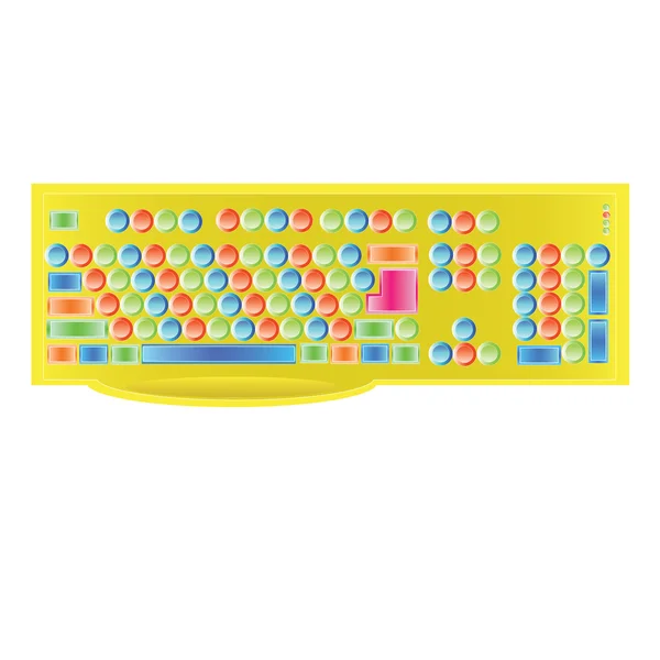 Tastaturfarbe — Stockvektor