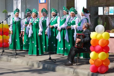 Russian folk chorus clipart