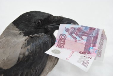 Rich crow clipart