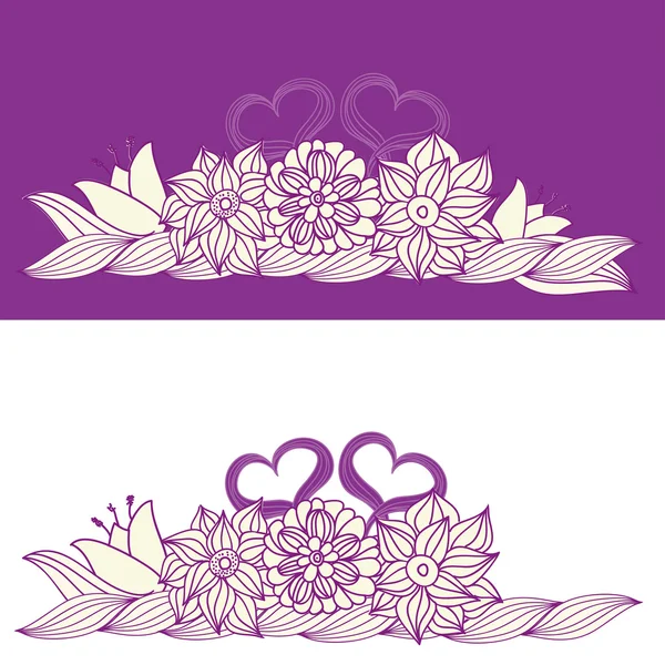 Stijlvolle floral achtergrond — Stockvector