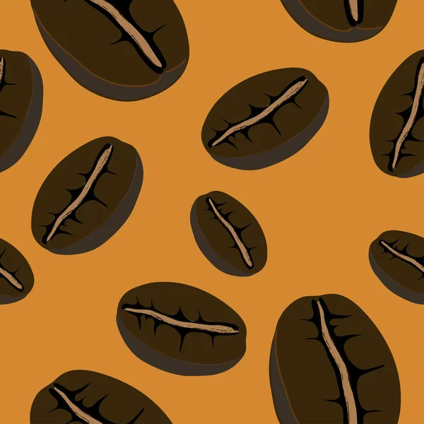 Μοτίβο καφέ χωρίς ραφή — Διανυσματικό Αρχείο