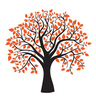 Autumn tree for your design clipart