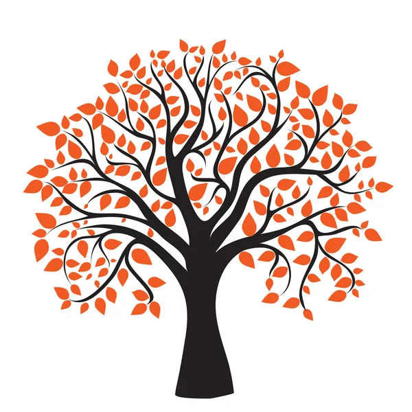 あなたの設計のための秋のツリー — ストックベクタ