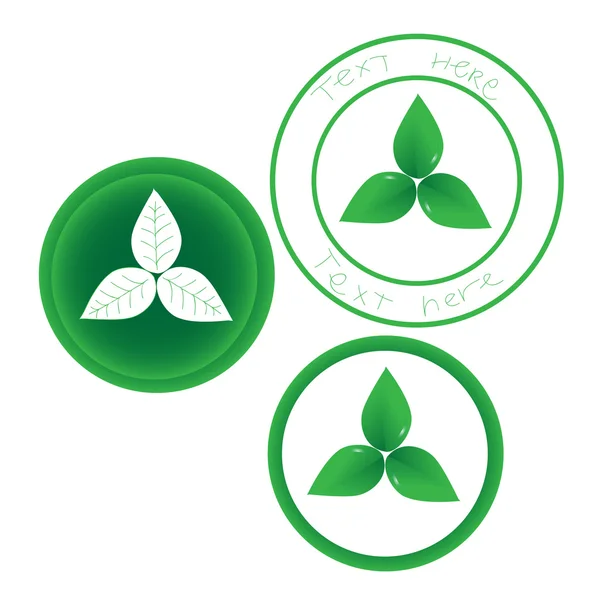 Eco logo, vettore — Vettoriale Stock