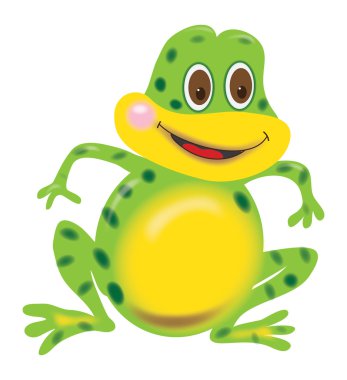 Frog illustration clipart