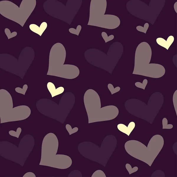 Seamless wallpaper of hearts — Stock Vector