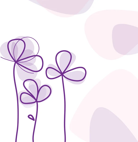 Vector floral card design — Stock Vector