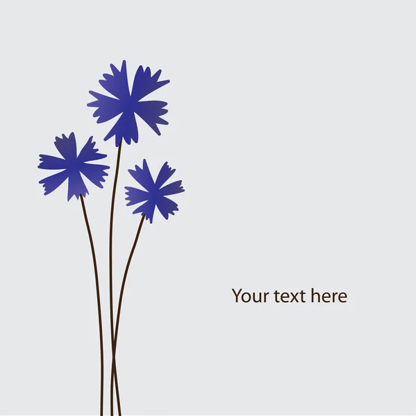 Abstrakte Vektorblumen Hintergrund mit Platz für Ihren Text — Stockvektor